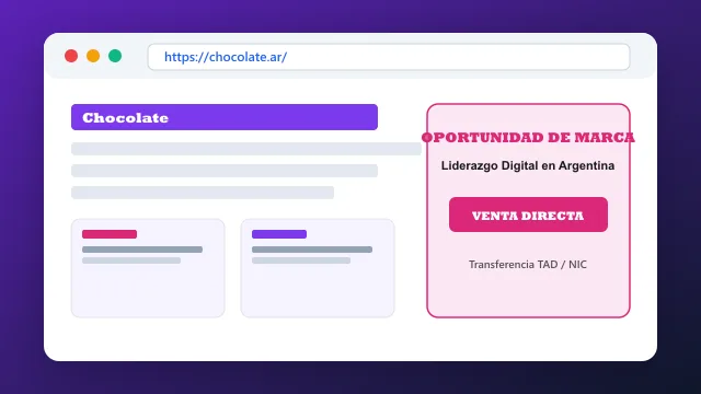 Modelo de aplicación comercial y proyectos digitales para chocolate.ar